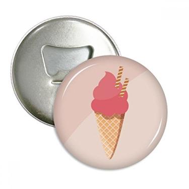 Imagem de Biscuits Egg Cone Abridor de garrafas de sorvete vermelho Emblema Multifuncional