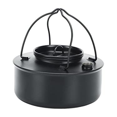 Imagem de MERIGLARE Leve para Acampamento Cafeteira Bule de água Chaleira Utensílios de Acampamento Fogão Chaleira para Pesca Caminhadas M, 0,9L 14,5x6cm