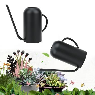 Imagem de Regador bico longo 1500ml durável aço inoxidável polvilhe pote para plantas suprimentos de jardinagem adequado para regar várias plantas, vasos de plantas e flores