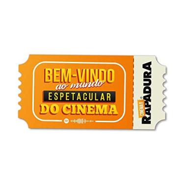 Imagem de Placa Decorativa 30x15 Cinema com Rapadura - Mundo espetacular do cinema (LARANJA)