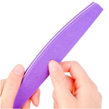 Imagem de 1 Lixa de manicure de Polimento 100/180 unhas de Fibra