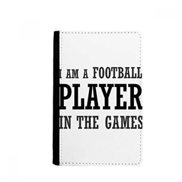 Imagem de Porta-passaporte I Am A Football Player In The Games Notecase Burse carteira porta-cartões