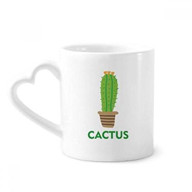 Imagem de Caneca de cerâmica de café para suculentas de cacto verde