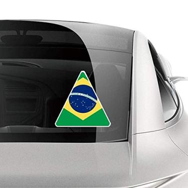 Imagem de DIYthinker Adesivo de carro com a bandeira nacional do Brasil, América do Sul