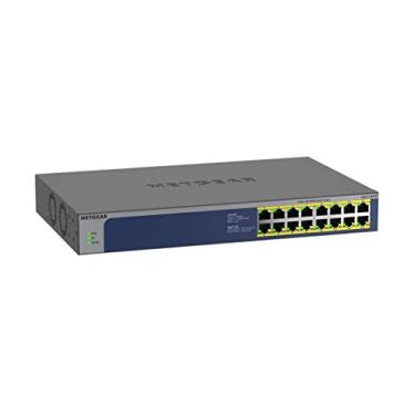 Imagem de NETGEAR Switch PoE de 16 portas Gigabit Ethernet não gerenciado (GS516PP) - com 16 x PoE + a 260W, desktop ou rack e proteção vitalícia limitada