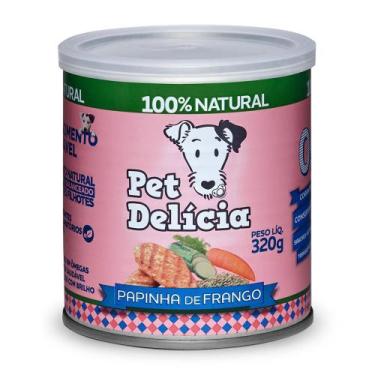 Imagem de Alimento Úmido Pet Delícia Papinha De Frango 320G Cães Filhotes - Pet