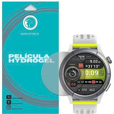 Imagem de Película Amazfit Cheetah Round Shieldforce Hydrogel Cobertura Total (3x tela)