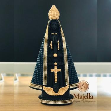 Imagem de Imagem Nossa Senhora Aparecida Gesso e Strass 15Cm