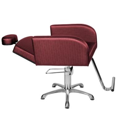 Imagem de Cadeira Poltrona de Cabeleireiro Recl Destak Bordô Facto