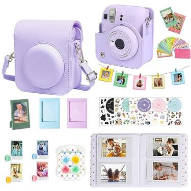Imagem de WOGOZAN Kit de acessórios para câmera instantânea Fujifilm Instax Mini 12 + álbum para mini filme de 7,6 cm + filtros de cor + álbum de fotos e molduras + moldura para pendurar na parede + adesivo DIY