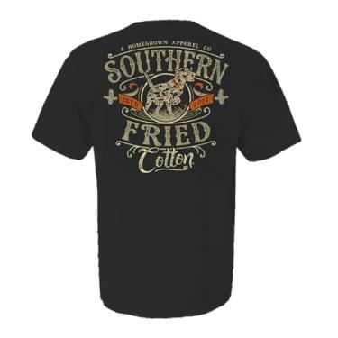 Imagem de Southern Fried Cotton Camiseta de caça com ponteiro camuflado, Grafite, M