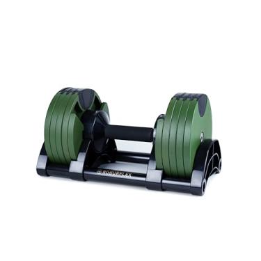 Imagem de Haltere ajustável (individual) da Roburflex para treino de força, fitness, academia em casa (verde - 18 kg extensível)