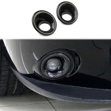 Imagem de Adequado para acessórios de acabamento de fibra de carbono de neblina dianteira Challenger para Dodge Challenger 2015 up