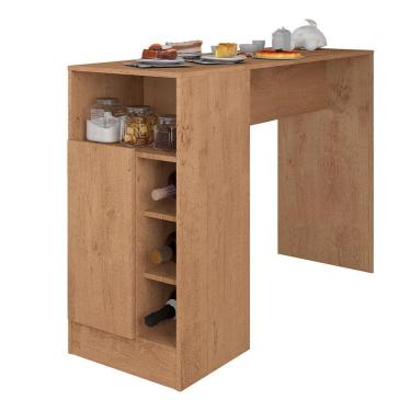 Imagem de Bancada Gourmet para Cozinha de 136,5 cm c/ 1 Porta e Nichos