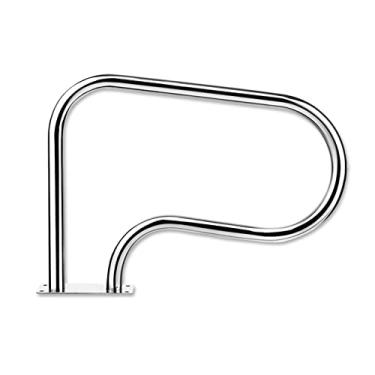 Imagem de Corrimão de piscina de aço inoxidável 304, fácil de montar, trilho de mão para piscina, antiderrapante, capacidade de carga de 113 kg, corrimão de escada de piscina 81 cm x 58 cm