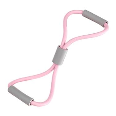 Imagem de UGPLM 8 banda de resistência em forma de tensor em forma de volta treinamento abridor de ombro estiramento banda de fitness para construção muscular uso, ROSA
