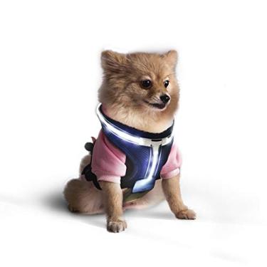 Imagem de DCs LEDs Revolucionário Iluminado e Refletivo LED Controle Remoto Colete para Cães e Outros Animais de Estimação (USB Recarregável, Ajustável, Leve, Controle Remoto) (Pequeno, Preto)