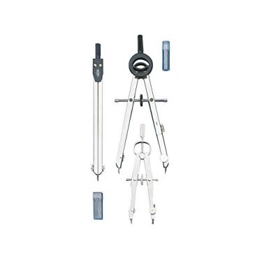 Imagem de Alvin, Conjunto de desenho padrão de bússola de arco básico, kit de geometria e engenharia, ferramentas de desenho e arquitetura