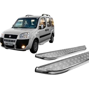 Imagem de Estribo Chapa Cromado Fiat Doblo - HOZZ