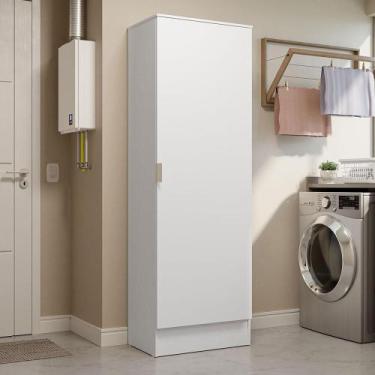 Imagem de Armário Multiuso 60 cm 1 porta Branco Madesa, Branco