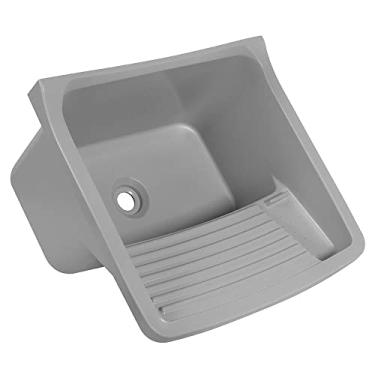 Imagem de Tanque Plástico Astra 40L p/lavar roupas - Cinza Claro 57,9x52cm