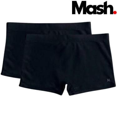 Imagem de Kit 2 Sunga Boxer Mash Adulto Moda Praia Tamanhos Grandes, G, Preto