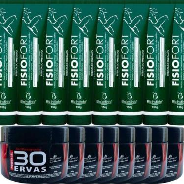 Imagem de Revenda 8 Gel 30 Ervas Power 300G + 8 Pomada Fisiofort 150G - Bio Inst