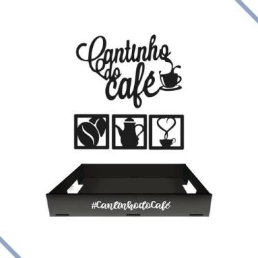 Imagem de Bandeja Cantinho Café Placa Decorativa Decor Casa Escritório - Primant