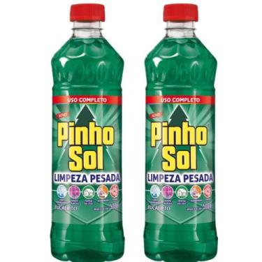 Imagem de Kit com 2 Limpador Diluível Pinho Sol Limpeza Pesada Eucalipto 500ml C