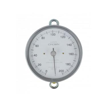 Imagem de Dinamômetro Circular Analógico Força Faixa 0 A 200Kgf Aço Tração Alumí