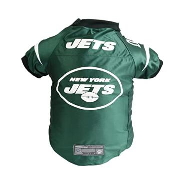 Imagem de Littlearth Camiseta Pet Pet Premium NFL New York Jets – Camiseta esportiva projetada para cães e gatos, cor do time, PP