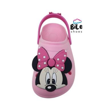 Imagem de Babuche infantil menina sandália - Bile Shoes, Rosa, 27/28
