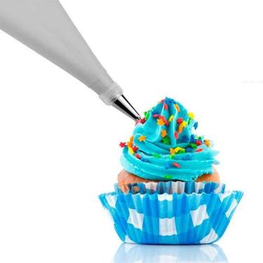 Imagem de Kit Decorador De Bolo 4 Bicos + Bisnaga P/ Cupcake Torta - FX