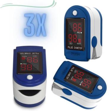 Imagem de 3 Super  Oxímetro Digital Dedo Medidor Saturação Sangue  - QLEDS