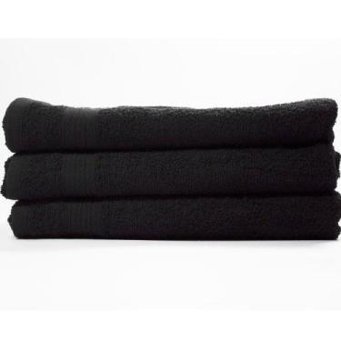 Imagem de Toalha de Rosto Profissional 48cm x 75cm - 350g/m2 - Lm Peter, Preto