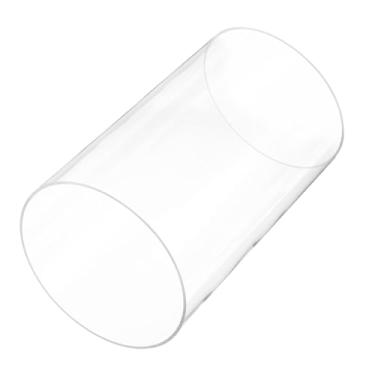 Imagem de Rebower Tubo rígido de plástico transparente 155 mm x 160 mm (6 1/20.3 cm x 6 5/40.6 cm) Tubo redondo de acrílico, [para encanamento, hidráulica, pneumática, aquário, bricolage]