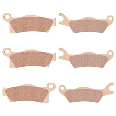 Imagem de Kit de pastilhas de freio sinterizadas dianteiras e traseiras compatível com Can-Am Outlander EFI XT XT-P XMR DPS Max XT/XT-P/XMR/DPS 450/570/650/800R/850/1000