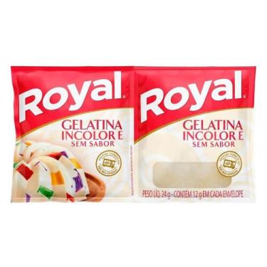Imagem de Gelatina Incolor Sem Sabor Royal 24g - Mondelez
