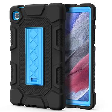 Imagem de Azzsy Capa para Samsung Galaxy Tab A7 Lite 8,7 polegadas 2021 (SM-T220/T225), capa protetora fina resistente à prova de choque de alto impacto para Samsung Galaxy Tab A7 Lite 8,7 polegadas 2021 (preto + azul)