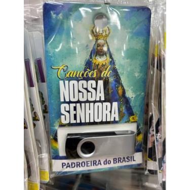 Imagem de pen drive com musicas gravadas diversas pendrive gravado generos CANÇÕES DE NOSSA SENHORA