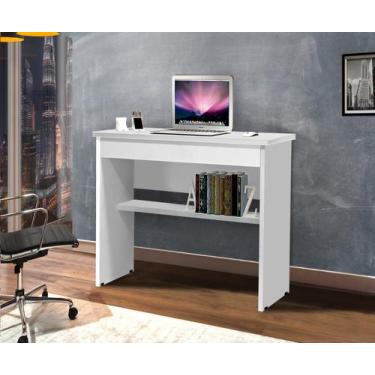 Imagem de Mesa / Escrivaninha VIT para Estudo 1 Gaveta com Chave Cor Branco - RM
