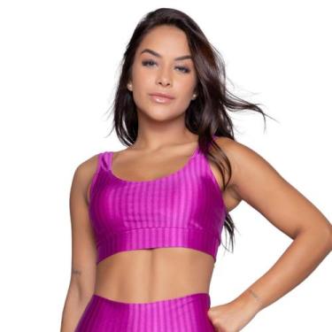 Imagem de Top Fitness New Zig Vekyo Modas Com Bojo Removível Roupa de Academia C