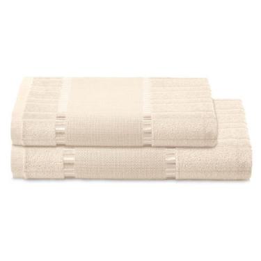 Imagem de Kit Jogo de Toalhas Para Bordar Dohler 2 Peças Banho e Rosto Bella Bar