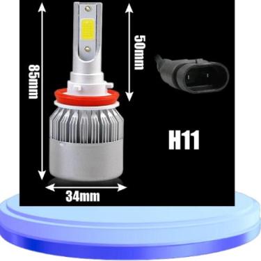 Imagem de Lâmpada  Farol Super Led  Alto E Baixo Par  C6-H1 H3 H7 H8/H11 H27 HB3
