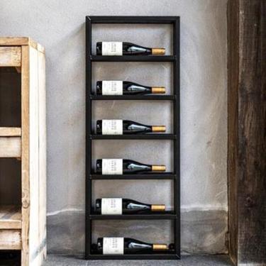 Imagem de Adega Suporte Estante de Parede - Modelo Industrial para 06 Garrafas d