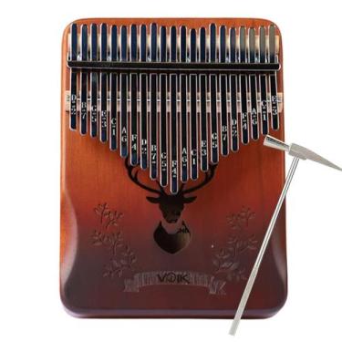 Imagem de Kalimba Instrumento 21 Teclas Em Madeira Voik Kbl220