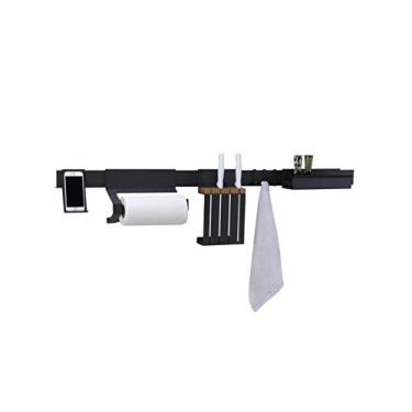 Imagem de Kit Suportes Organizadores Aéreos Parede Bancada Cozinha Master Grafite