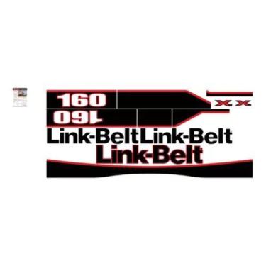 Imagem de Kit Adesivo Faixa Retro Escavadeira Link Belt 160x2 - SPTS