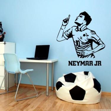 Imagem de Adesivo de Parede Silhueta Neymar Jr - Kanto Store