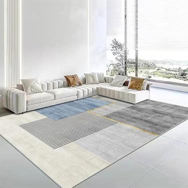 Imagem de HJZSZX Tapete leve para sala de estar, fácil de cuidar, tapete para quarto, sofá, mesa de centro, tapete para cama, JSJR, 4,140 x 200 cm (4,6 x 6,6 pés)